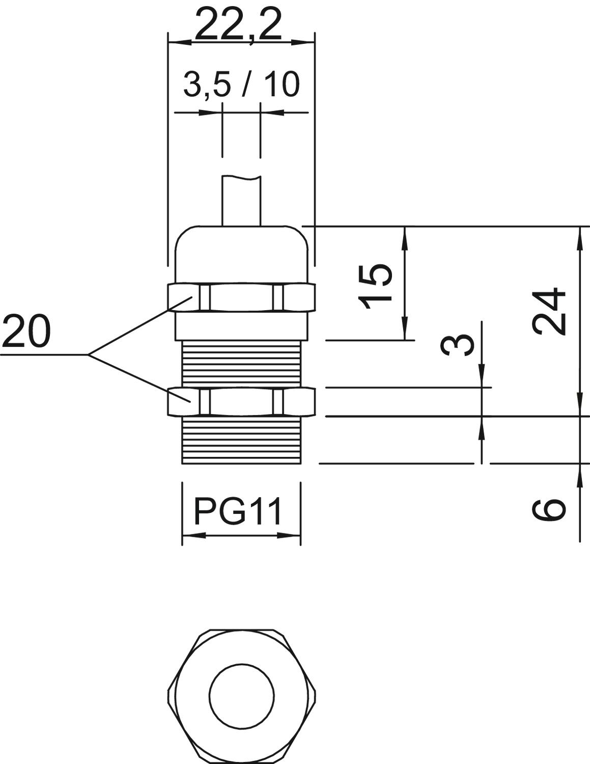 obo bettermann Cable gland , ip68 v-tec ms ,pg 11