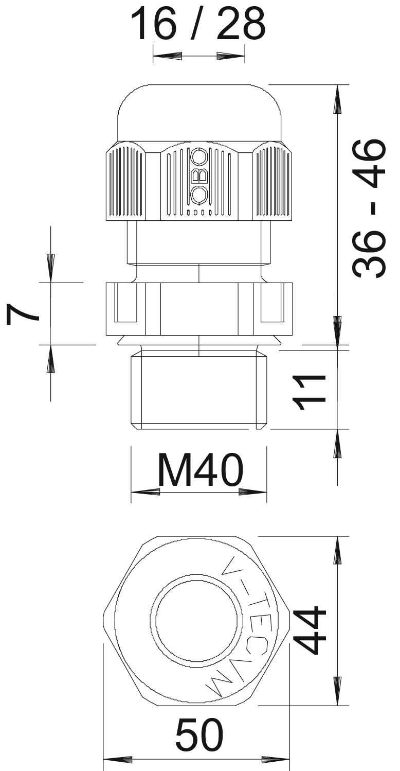 obo bettermann Holkkitiiviste ms obo v-tec vm40 vedonpoisto ip68