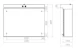 polaria Mirror cabinet w light polaria vpk 060 right led