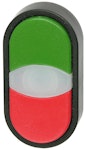 DOUBLE BUTTON B3DT GREEN/RED MV WHITE