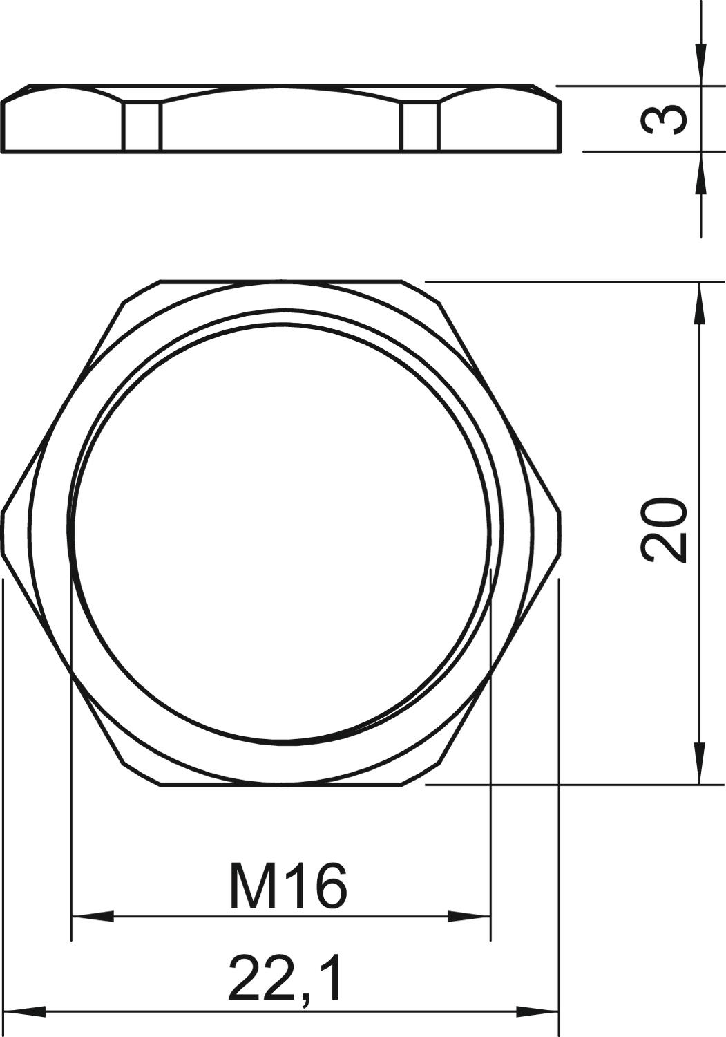 obo bettermann Locknut ,ms 169/ms m16x1,5