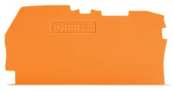 Endeplate 2,5mm2 Orange 0,8 mm tykk, oransje