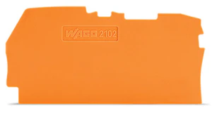 wago Endeplate 2,5mm2 orange 0,8 mm tykk, oransje