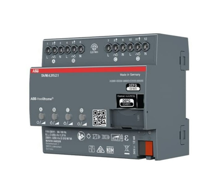 LED KONTROLLER FREE@HOME DA/M.4.315.2.1 DIMMER 4x315W | ABB Free@Home ...