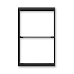 COVER PLATE INTRO COVER FRAME 1, 100MM, BLACK