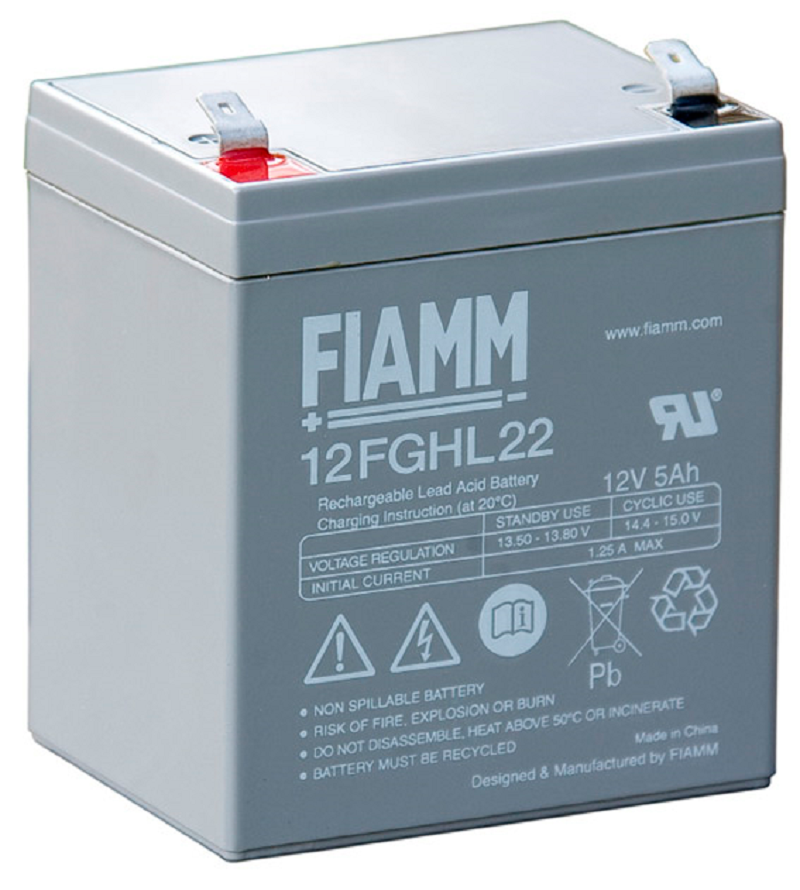 fiamm Agm bly acku 12fghl22 12v/5,0ah t2