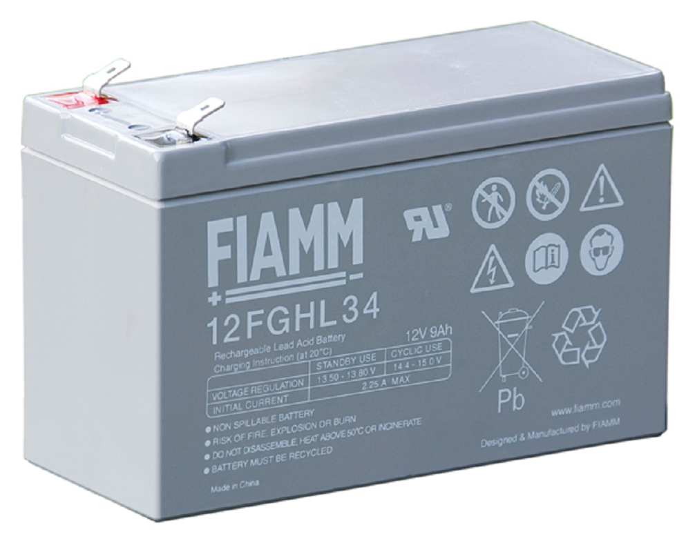 fiamm Agm bly acku 12fghl34 12v/9,0ah t2