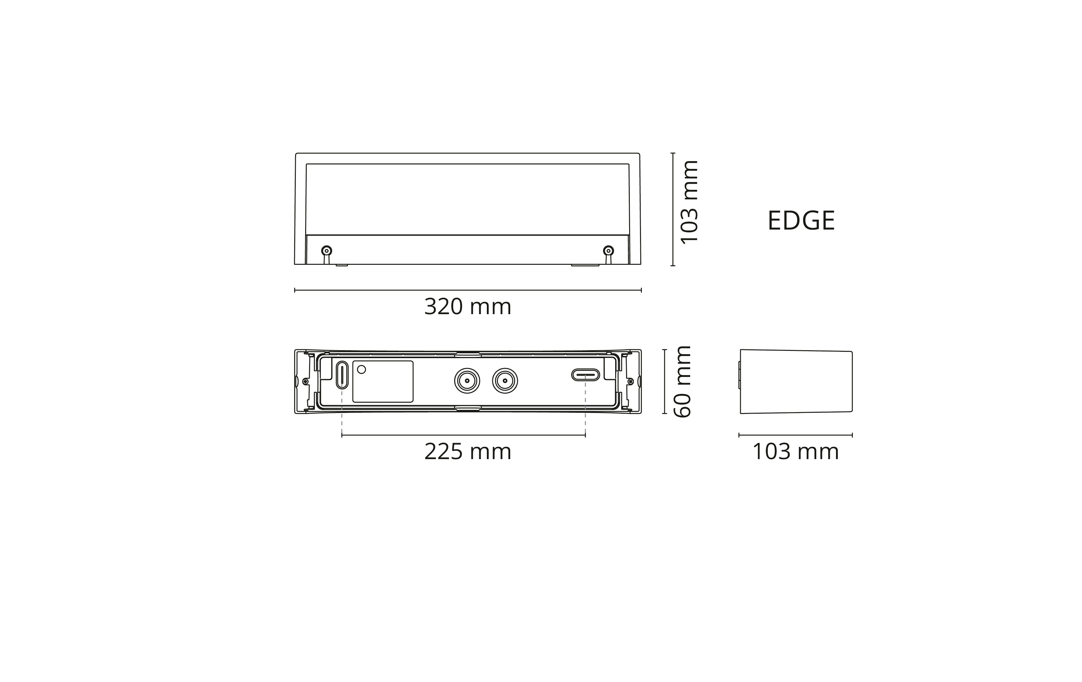 sg Fasadarmatur edge direct vit 3k