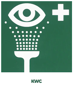 kwc Nöddusch kwc faid903 safety symbol