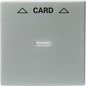 abb Cover plate card switch,alu,impressivo