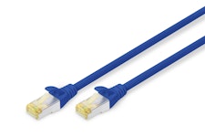 CONNECTION CABLE CAT6A S/FTP 25CM  BLUE
