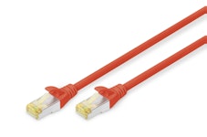CONNECTION CABLE CAT6A S/FTP 25CM RED
