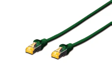 CONNECTION CABLE CAT6A S/FTP 25CM GREEN