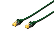CONNECTION CABLE CAT6A S/FTP 25CM GREEN