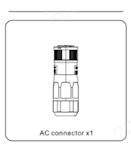 PV ACCESSORY SOLIS AC CONNECTOR x1 for 6-10K