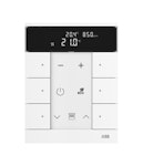 ROOM THERMOSTAT FAH 6-GANG RTC CO2 RH WHITE