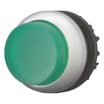 Lystrykknapp, tr/tr, grønn,høy M22-DRLH-G