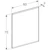 geberit Spel geberit option plus sq 600x32x700mm aluminium