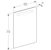 geberit Peili geberit option basic sq 500x32x700mm alumiini