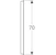 geberit Peili geberit option basic sq 700x32x700mm alumiini