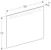 geberit Mirror geberit option basic sq 900x32x700mm aluminium
