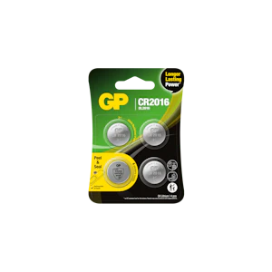 gpbm nordic Batteri cr2016 safety seal 4-pakk
