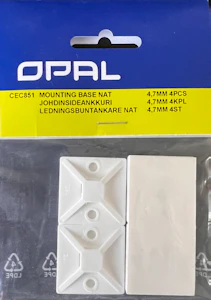 opal Mounting base opal max. 4,7mm nat 4pcs