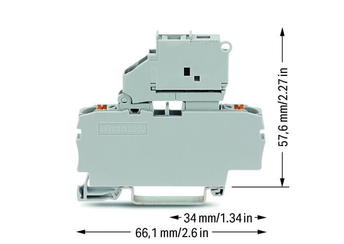 wago Sulakeliitin wago 2-nap,  5x20mm, har painonappi
