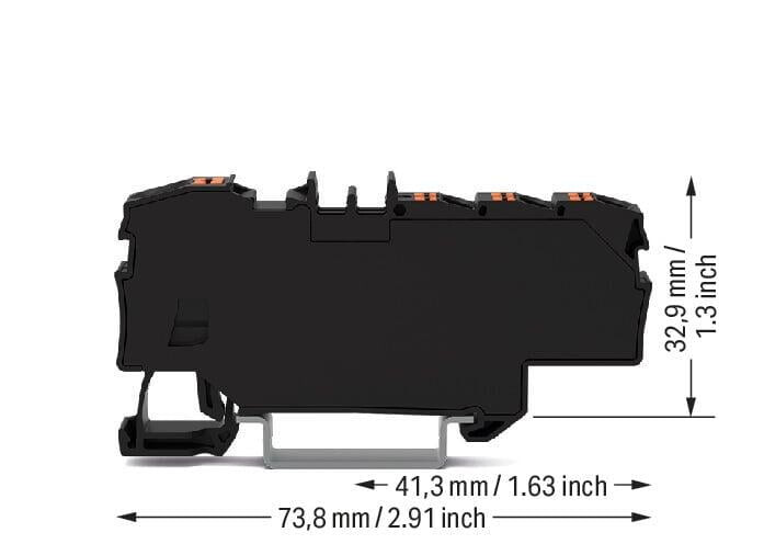 wago Haaroitusliitin wago 1x6(10)mm2/6x1.5(2,5)mm2, mus