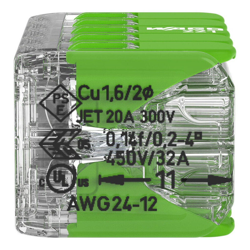 wago Toppkontakt 221-sarja 10-polig,0.2-4.0mm2, in 32a