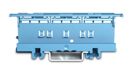 RAIL TERMINAL ACCESSORY MOUNTING CARRIER DIN-35, BLUE