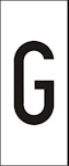 MÄRKSYSTEM H10 VIT BOKSTAV G