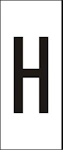 MÄRKSYSTEM H10 VIT BOKSTAV H