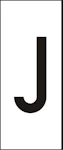 MÄRKSYSTEM H10 VIT BOKSTAV J