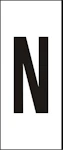 MÄRKSYSTEM H10 VIT BOKSTAV N