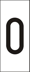 hammarprodukter Märksystem h10 vit bokstav o
