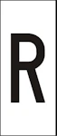 MÄRKSYSTEM H10 VIT BOKSTAV R