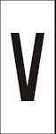 MÄRKSYSTEM H10 VIT BOKSTAV V