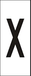 MÄRKSYSTEM H10 VIT BOKSTAV X