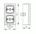 abb Surface mounted enclosure 2-gang, 54/80mm, white