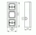 abb Surface mounted enclosure 3-gang, 54/80mm, white