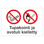 MERKINTÄKILPI AVOTULIKIELTO 300x200 MU