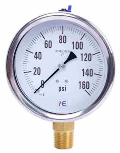 remart Manometrs ar glicerīnu d63 1/4" 10bar radiāls
