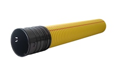 CABLE PROT.PIPE DOUBLE YELLOW 110x98 SN16 6m WITH SEALING