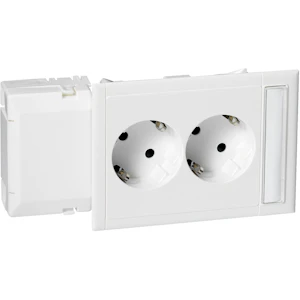 schneider electric Kanaluttag cyb-ps 1x slav vit