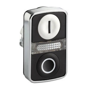 schneider electric Kaksoispainike harmony zb4bw7a1721 +merkkivalo