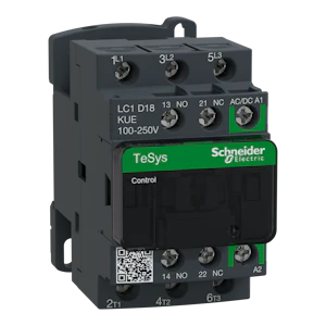 schneider electric Kontaktori tesys lc1d18bne 18a 3s 1s1a 100-250v