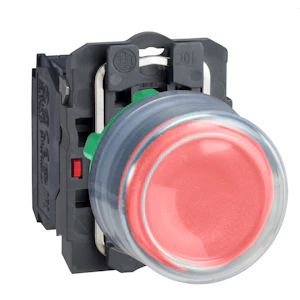 schneider electric Kumisuojuspainike schneider xb5ap42 punainen nc
