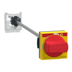 DOOR HANDLE RED HANDLE + SHAFT GV2P