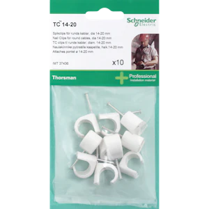 schneider electric Nail clips tc 14-20 white 10pcs
